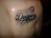 Los Angeles Dodgers #1 Fan tattoo
