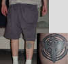 second to calf tattoo