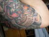 perry inside left arm-koi tattoo