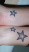 stars on both wrists tattoo