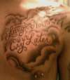 Chest tattoo