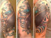KOI / Tribal Cover up tattoo