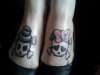 Skull foot tattoo