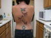 back butterflies tattoo