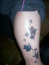 butterflies and stars tattoo