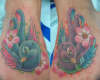 lil birdies n cherry blossoms tattoo