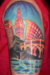 cleveland skyline tattoo
