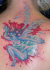 squashed angel tattoo
