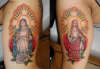 Jesus and Mary tattoo