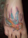fairy foot tattoo