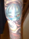 old arm tattoo
