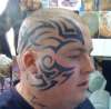 Tribal Face tattoo