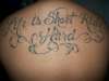 Lettering tattoo