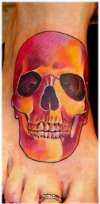 skull, memorial tattoo