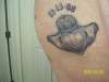 Claddagh with wedding date tattoo