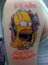 Homer Bad Ass tattoo