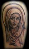 The Virgin Mary tattoo