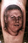 portrait of matt holmes tattoo
