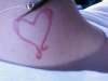 Pink Heart tattoo