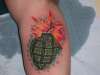 grenade tattoo