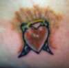 heart with halo tattoo