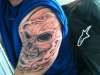 skull & flames tattoo