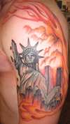 NYC on Fire tattoo
