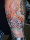 dice tattoo