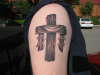 "Old Rugged Cross" tattoo