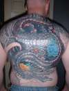 Back piece - cover up inprogress tattoo