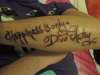 Only a Dive Away tattoo