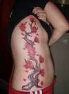 cherry blossom, right side tattoo