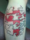 3 Lions/ George Cross tattoo