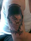 customised skull tattoo