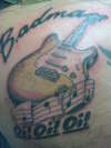 fender strat tattoo