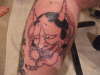 oni mask tattoo