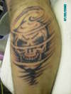 skull n wind tattoo