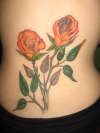 Dog Flowers tattoo