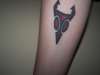 Invader Zim's Irken Symbol tattoo