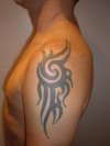 tribal on my left arm tattoo