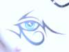 tribal eye tattoo
