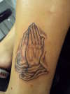 praying hands tattoo