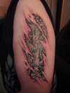Bio Mech Rip tattoo
