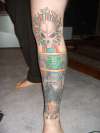 Front Zombie Leg tattoo