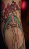 My new Red haired fairy tattoo