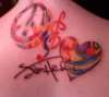 Jimi Hendrix Peace & Love Tattoo