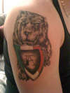 Italian Shield w/ Lion tattoo
