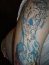 Wizard and Gargoyle tattoo