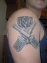 Crossed Cannons tattoo