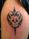 Tribal Skull tattoo